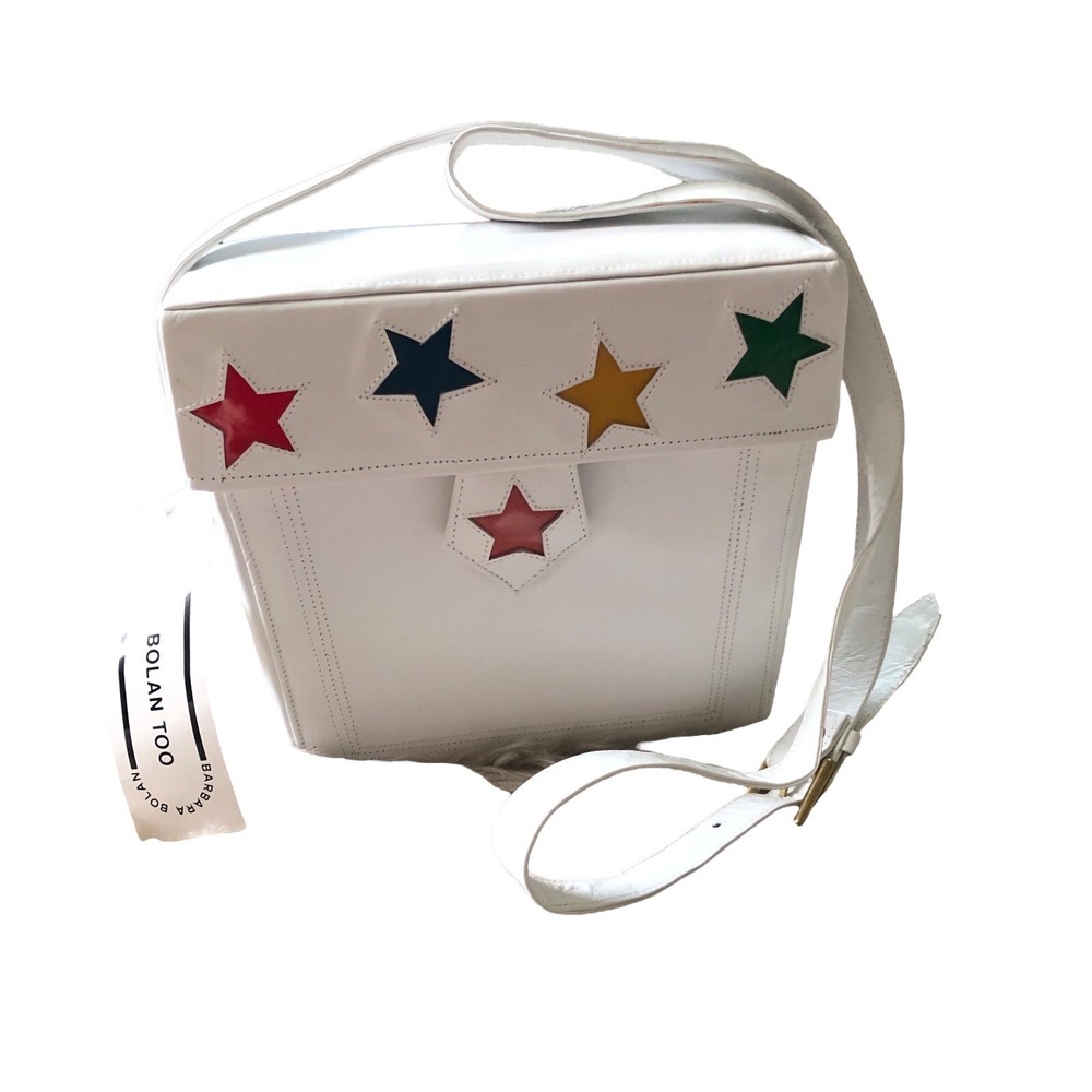 Vintage Deadstock Saks Fifth Ave Leather Star Box Bag